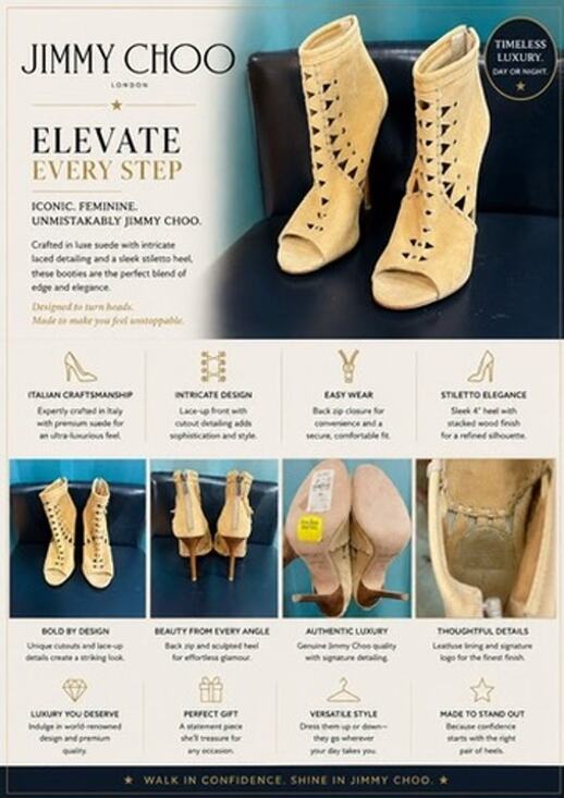 Jimmy Choo Shoes - Jimmy Choo beige peep-toe caged booties*laser-cut detailing*4-inch stiletto heel